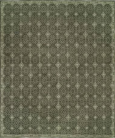 Regal | Palette Matrix | 1816729: Grey/Taupe area rug Transitional/Traditional Grey/Silver Wool Area Rug: Regal Palette Matrix 1816729: Grey/Taupe (Hand-Knotted Area Rug)