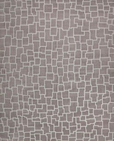 Modern/Transitional Palladian Wool Area Rug: Silk Road Rio 19180131 (Hand-Knotted Area Rug)