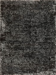 Bohemian/Transitional Charcoal/Black Wool Area Rug: Mafi Signature Amazon AMZ-506 (Hand-Knotted Area Rug)