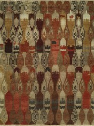 Transitional Orange/Rust Wool Area Rug: Regal Andromeda 181050: Rust/Tan (Hand-Knotted Area Rug)