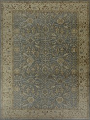 Traditional Blue/Navy Wool Area Rug: Mafi Signature Ariana AR-147 (Hand-Knotted Area Rug)
