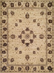 Traditional Beige/Tan Wool Area Rug: Regal Atlantis 181583: Beige (Hand-Knotted Area Rug)