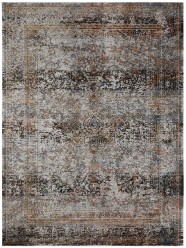 Traditional/Transitional Beige/Tan Area Rug: Regal Crater Mountain 183941: Ash/Spice (Power-Loomed Area Rug)