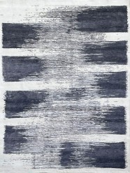 Modern/Transitional Night Sky Wool Area Rug: Silk Road Haze 198142 (Hand-Knotted Area Rug)