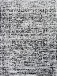 Modern/Transitional Charcoal/Black Area Rug: Regal Joy Reborn 1810736: Hazy Charcoal (Handmade Area Rug)