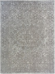 Modern/Transitional Grey/Silver Area Rug: Regal Joy Reborn 1810836: Vintage Zinc (Handmade Area Rug)