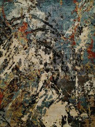 Modern Blue/Navy Area Rug: Regal Jnana 1810270: Blue/Multi (Hand-Knotted Area Rug)
