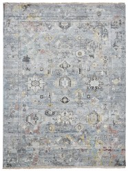 Traditional/Transitional Blue/Navy Wool Area Rug: Regal Khloe 1811743: Blue/Multi (Hand-Knotted Area Rug)