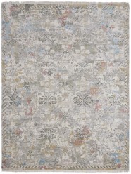 Traditional/Transitional Beige/Tan Wool Area Rug: Regal Khloe 1811843: Taupe/Multi (Hand-Knotted Area Rug)