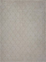 Modern/Transitional Silver Wool Area Rug: Silk Road Laila 19122513 (Handmade Area Rug)