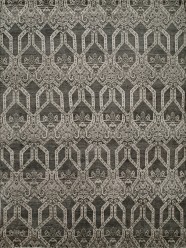 Traditional Grey/Silver Wool Area Rug: Regal Moses Lake 1813661: Storm Grey/Beige (Hand-Knotted Area Rug)