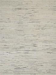 Bohemian Beige/Tan Wool Area Rug: Regal Obsidian Dream 1815438: Antique Ivory/Brown (Hand-Knotted Area Rug)