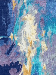 Modern/Transitional Pink/Purple Wool Area Rug: Third and Wall Dina D`Argo Toward the Light UDAR-224 (Hand-Knotted Area Rug)