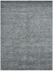Transitional/Modern Blue/Navy Wool Area Rug: Regal Vivid Style 1822416: Blue/Grey (Hand-Knotted Area Rug)