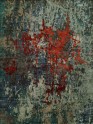 Modern Blue/Navy Area Rug: Regal Jnana 1810870: Blue/Red (Hand-Knotted Area Rug)
