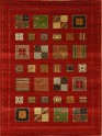 Mafi Signature | Lori | LB-584: Red area rug Bohemian Red/Burgundy Wool Area Rug: Mafi Signature Lori LB-584 (Hand-Knotted Area Rug)