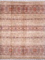 Bohemian/Traditional Beige/Tan Wool Area Rug: Karachi Lahore 4680: Beige (Hand-Knotted Area Rug)