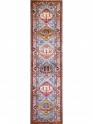 Bohemian/Traditional Blue/Navy Wool Area Rug: Karachi Mughal 7595: Teal/Multi (Hand-Knotted Area Rug)