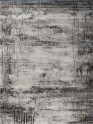 Transitional/Modern Silver Area Rug: Tangier Mural 201310: Silver/Blue (Power-Loomed Area Rug)
