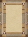 Stickley | Prairie Studio | RU-1530: Gold area rug Modern/Bohemian Yellow/Gold Wool Area Rug: Stickley Prairie Studio RU-1530 (Hand-Knotted Area Rug)