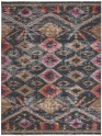 Bohemian Charcoal/Black Wool Area Rug: Regal Skyward 1819581: Carbon/Multi (Handmade Area Rug)