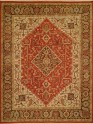 Traditional/Bohemian Orange/Rust Wool Area Rug: Regal Sudan 1819151: Rust/Brown (Handmade Area Rug)