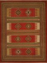 Traditional/Bohemian Orange/Rust Wool Area Rug: Regal Sudan 1819022: Rust (Handmade Area Rug)