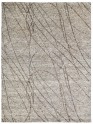 Transitional/Modern Grey/Silver Wool Area Rug: Regal Vivid Style 1822506: Grey/Brown Swirl (Hand-Knotted Area Rug)