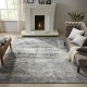 Traditional/Transitional Grey/Silver Area Rug: Regal Klondike 1811833: Grey Abstract (Power-Loomed Area Rug)